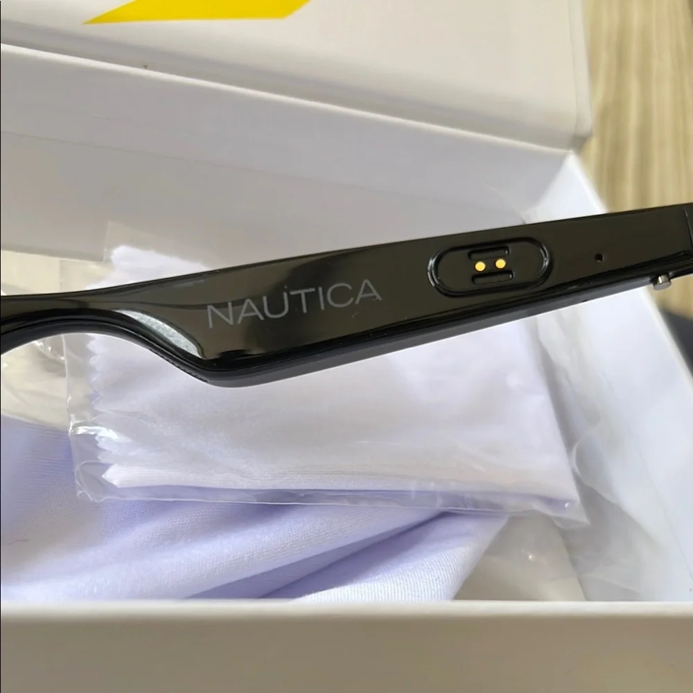 Lucyd Nautica Smart Sunglasses Black Commander Wayfarer Style NEW
